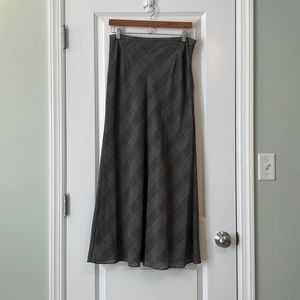 Liz Claiborne Long, Lined Black & Grey Skirt